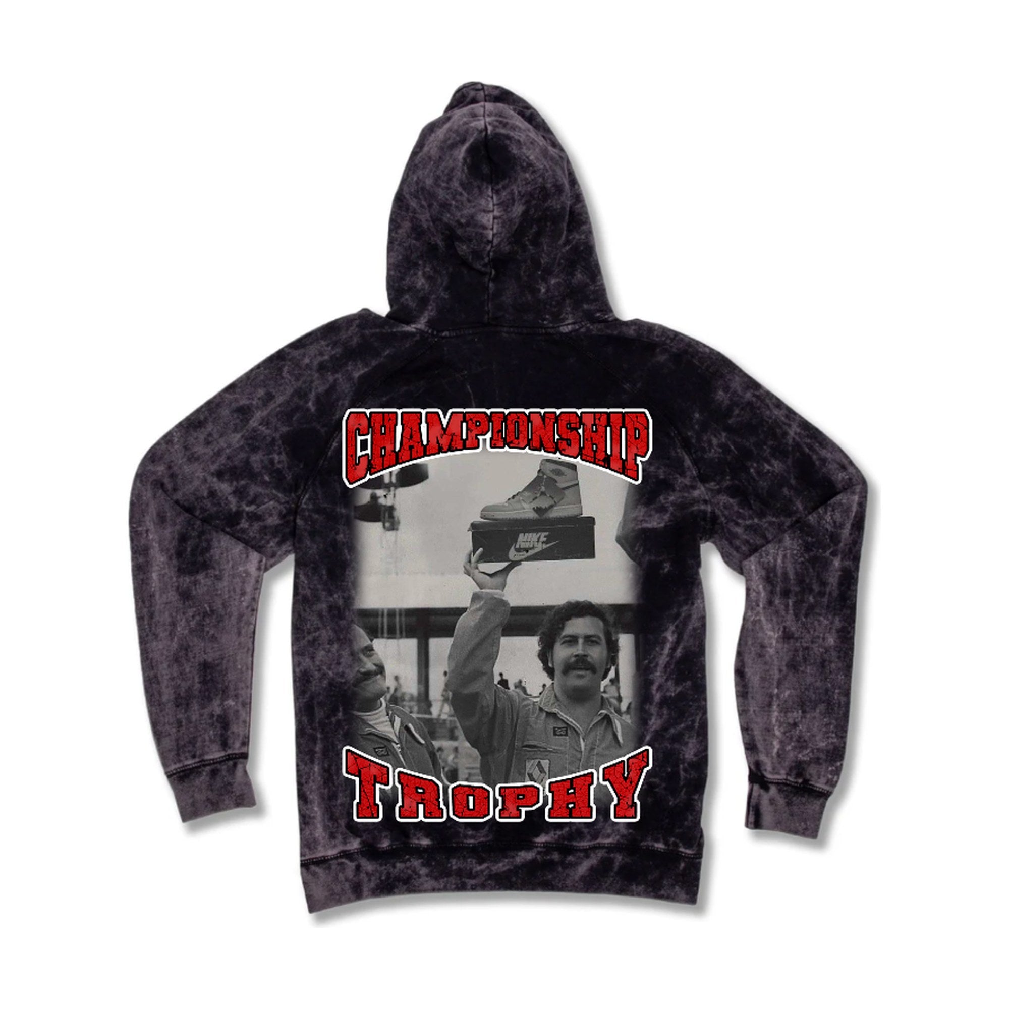 PABLO ESCOBAR CLOUD HOODIE — premium heavyweight oversized hoodie by GHL, back graphic view