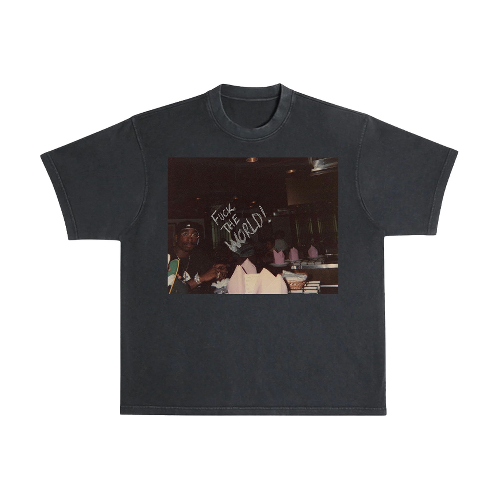 Tupac Short Sleeve T-Shirt — premium heavyweight streetwear t-shirt by GHL, front view