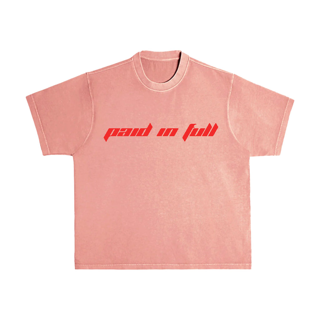 Paid In Full Short Sleeve Shirt — premium heavyweight streetwear t-shirt by GHL, front view