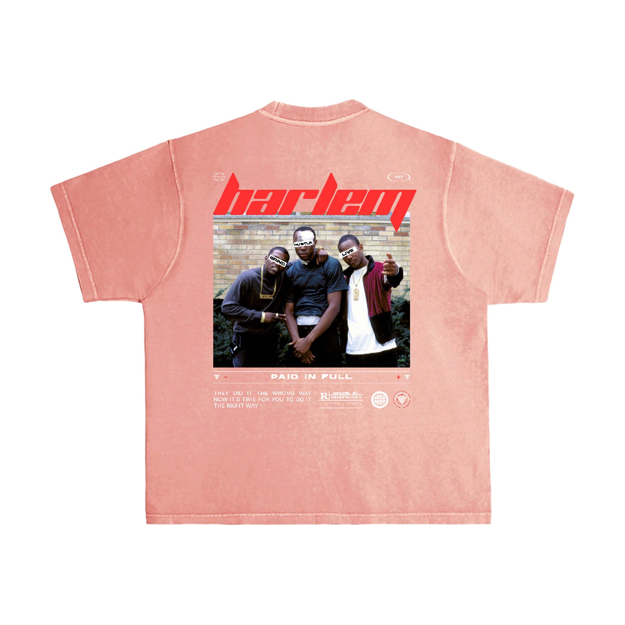 Paid In Full Short Sleeve Shirt — premium heavyweight streetwear t-shirt by GHL, back view